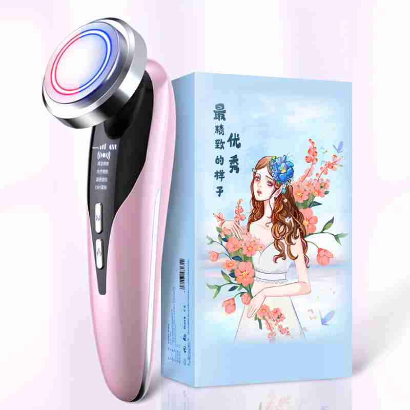 Beauty face washing instrument.
Model: upgraded import instrument
Function: import and export warm and hot vibration massage negative ion ultrasonic positive ion color light.