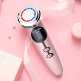 Beauty face washing instrument.
Model: upgraded import instrument
Function: import and export warm and hot vibration massage negative ion ultrasonic positive ion color light.