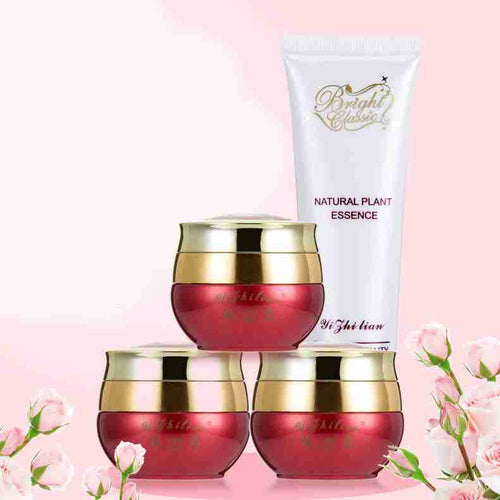 Hydrating skin care product set.
Cosmetic effects: shrink pores, other effects, brighten skin tone, concealer, deep cleansing. 