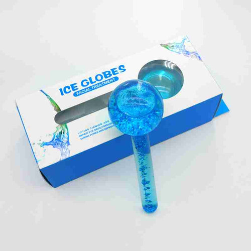 Ice Wave Beauty Wand.
Thickness: 2mm
Product size: sphere diameter 5cm, handle length 8.5cm
Handle material: foam handle