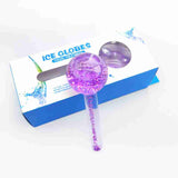 Ice Wave Beauty Wand.
Thickness: 2mm
Product size: sphere diameter 5cm, handle length 8.5cm
Handle material: foam handle