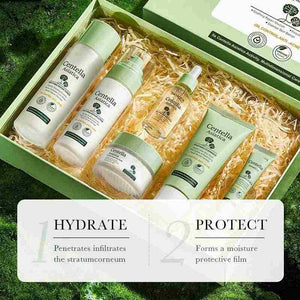 Moisturizing Skin Care Product Set.
Net content: 30ml 100g 120ml 80ml 20g 50g.
Effect of cosmetic product: moisturizing, softening skin